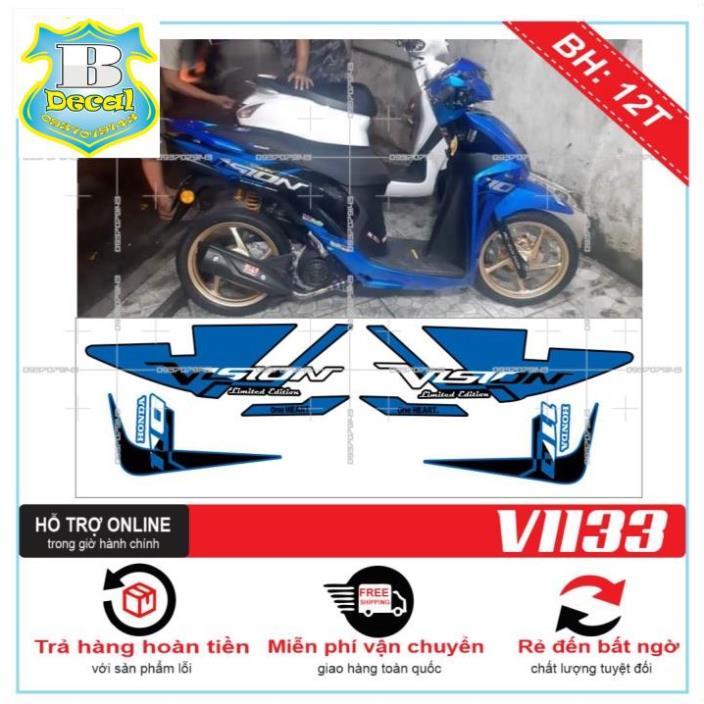 Tem rời dành cho VISION 2016 XANH ĐEN