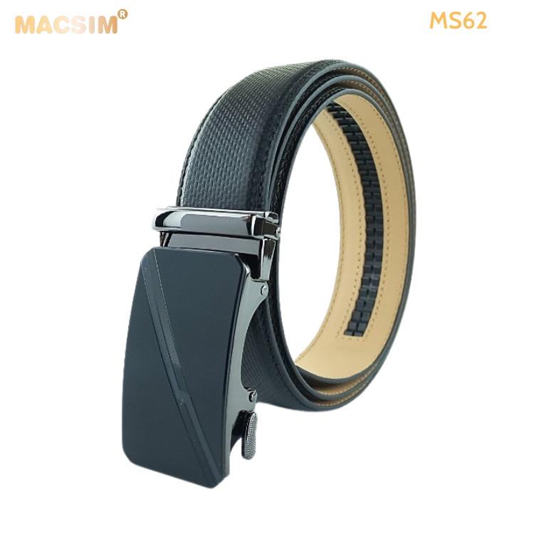 Thắt lưng nam -Dây nịt nam da thật cao cấp nhãn hiệu Macsim MS62