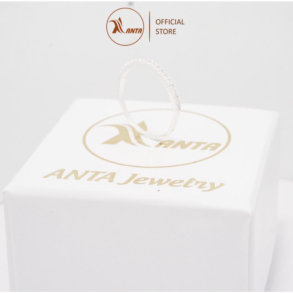 Nhẫn bạc 925 ANTA Jewelry, nhẫn nữ đính đá đẹp, đơn giản Sparking Line ATJ9022