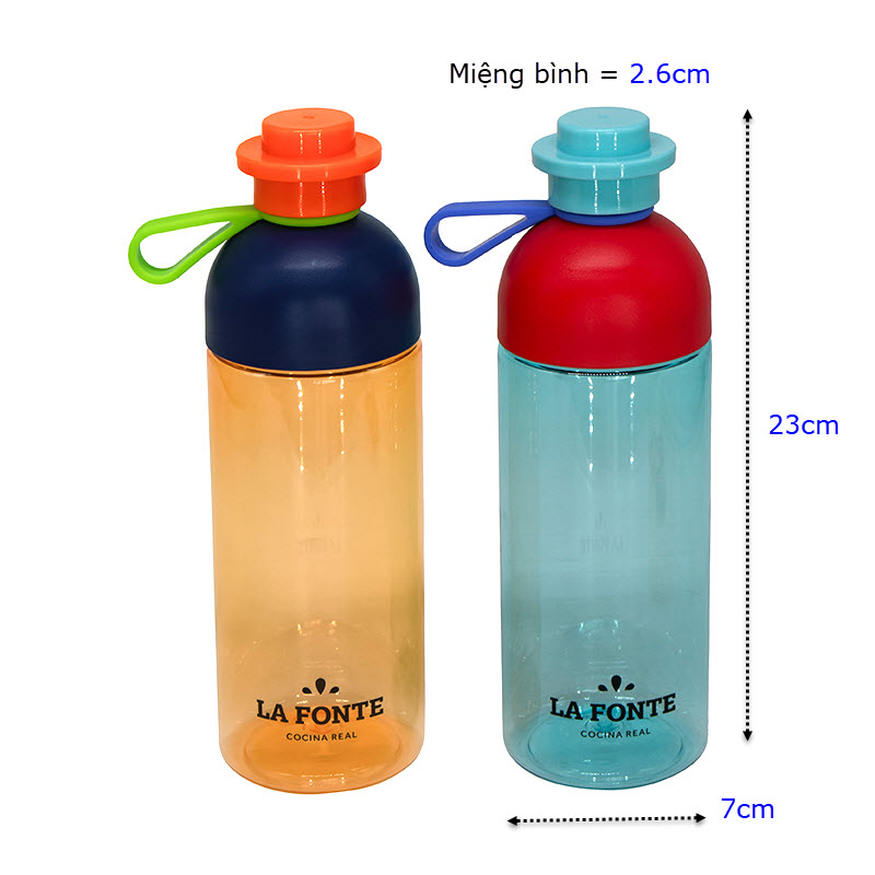 Bình nước thể thao Lafonte - 886204 - BLU 600ml