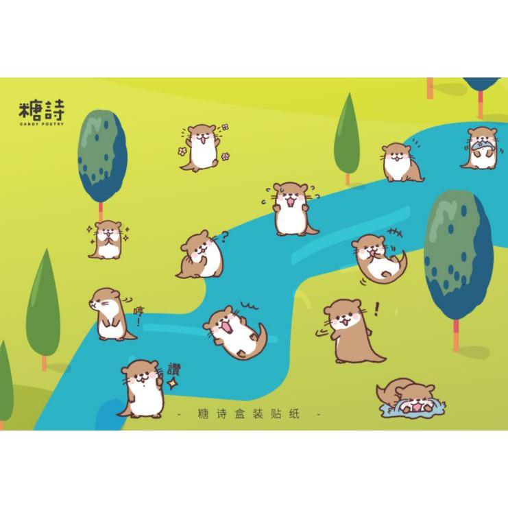 Bộ 45 Sticker Rái Cá Dễ Thương E74