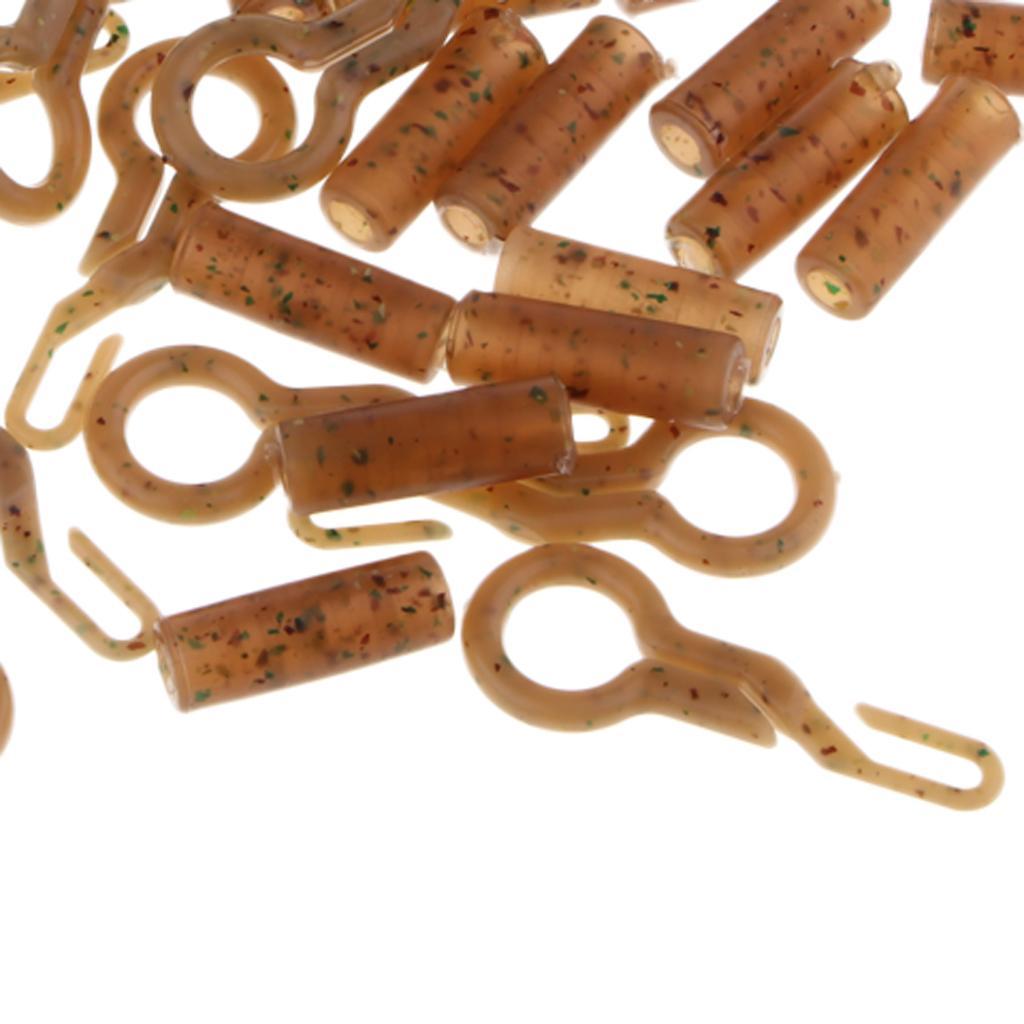 10pcs TPR Fishing Back Safety Connector Clip Rig Terminal Tackle