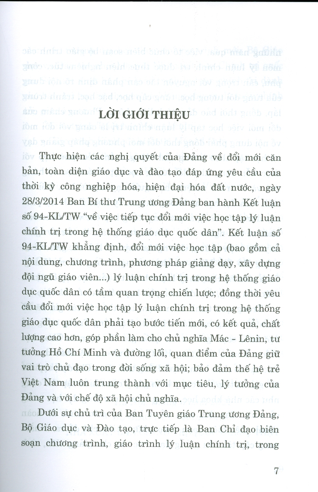 Giáo Trình Tư Tưởng Hồ Chí Minh (Dành Cho Bậc Đại Học Hệ Chuyên Lý Luận Chính Trị) - Bộ mới năm 2021