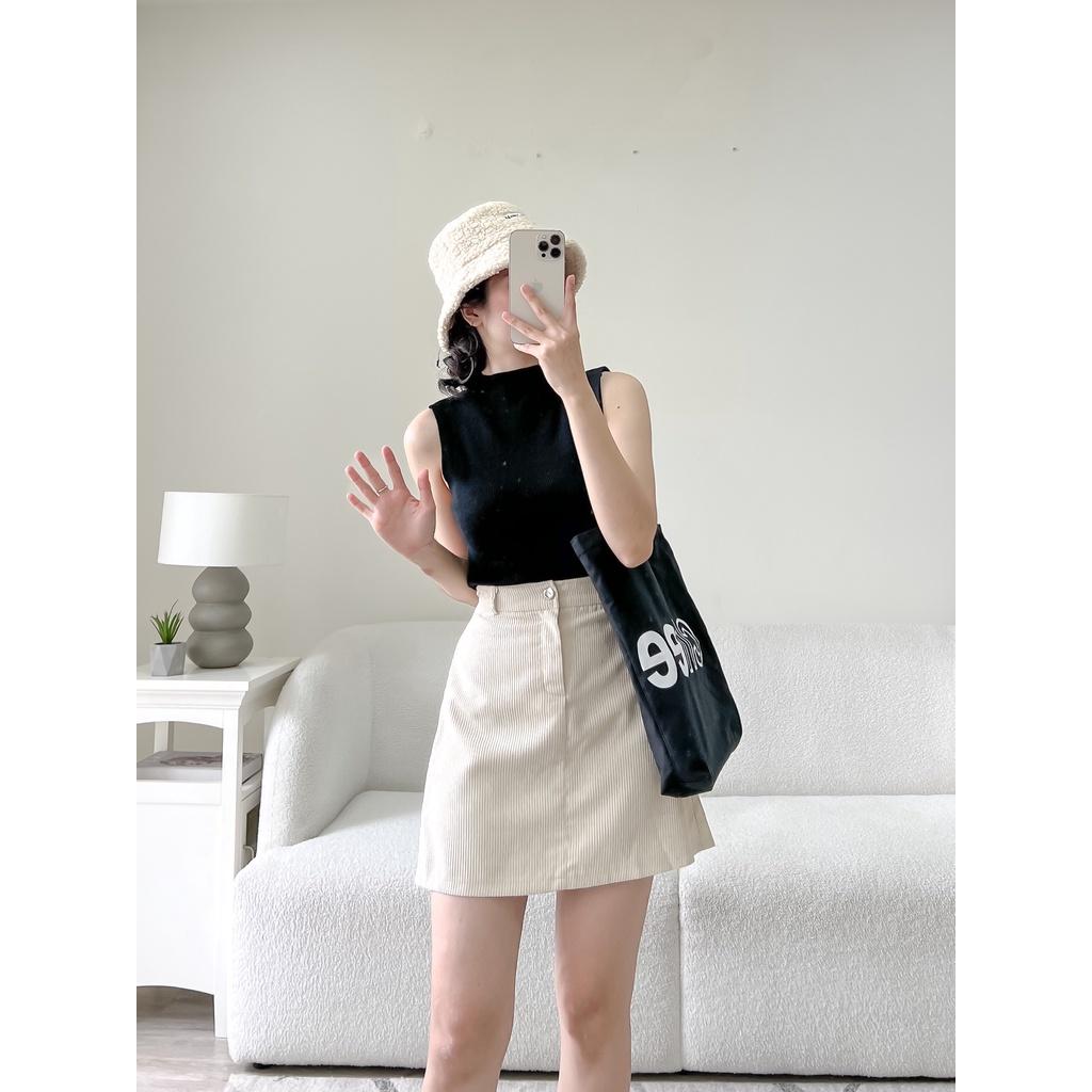 Surichau House - Áo ba lỗ trơn cổ cao chất dày dặn hàng đẹp