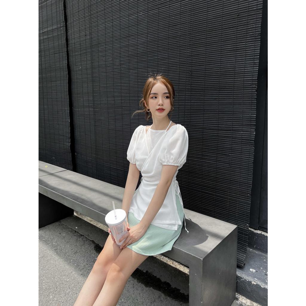 Áo 2 lớp ODS tay ngắn phồng