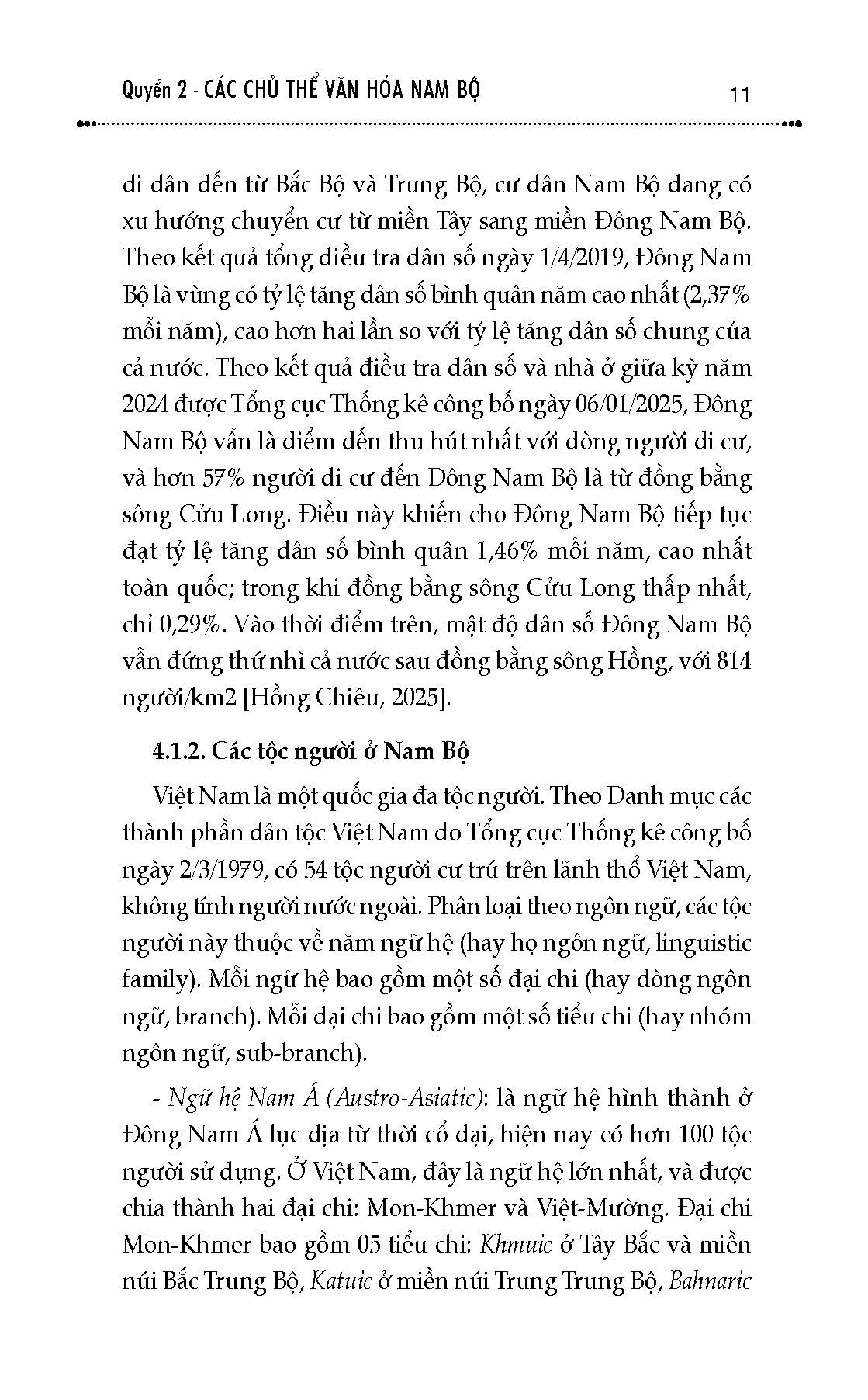 Văn Hóa Nam Bộ Việt Nam Trước Kỷ Nguyên Vươn Mình, Quyển 2: Các Chủ Thể Văn Hóa Nam Bộ