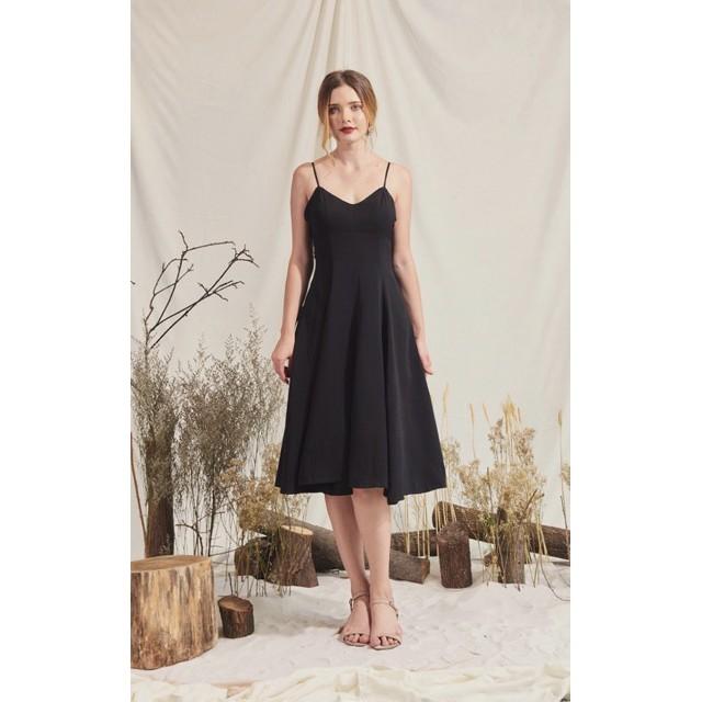 Váy 2s đen form dài bảy mảnh LYLY DRESS - V023