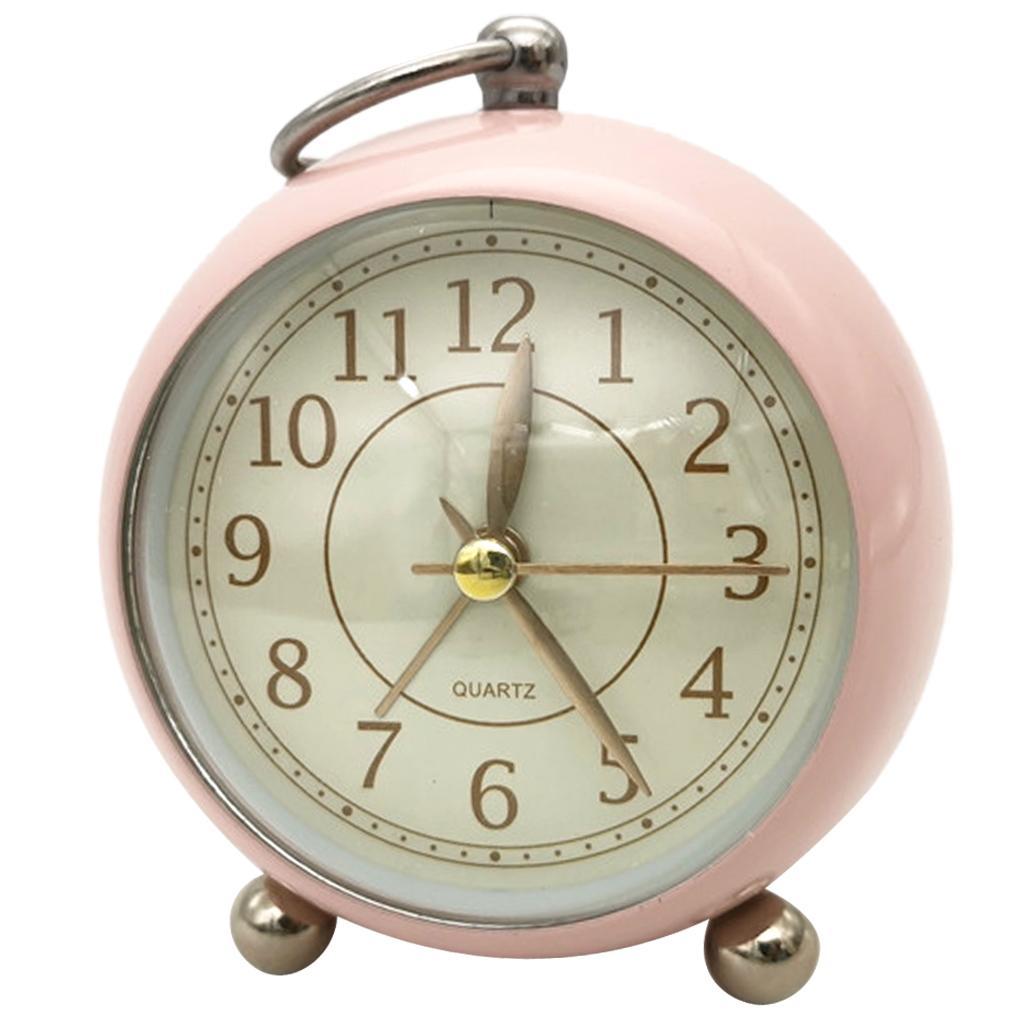 2Pieces Quartz Mute Clock Table Desk Alarm Clock Kids Room Wall Clock 1.3-1.5V