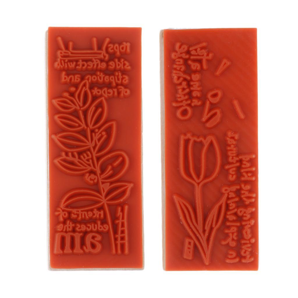 1 Piece Retro Style Wooden Flower Stamp For Scrapbooking English Letters DIY