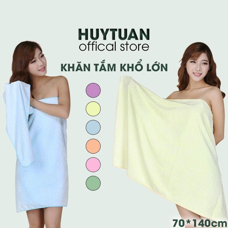Khăn tắm lớn - Khăn tắm xuất Nhật siêu mềm size 70x140cm - ĐỦ 6 MÀU