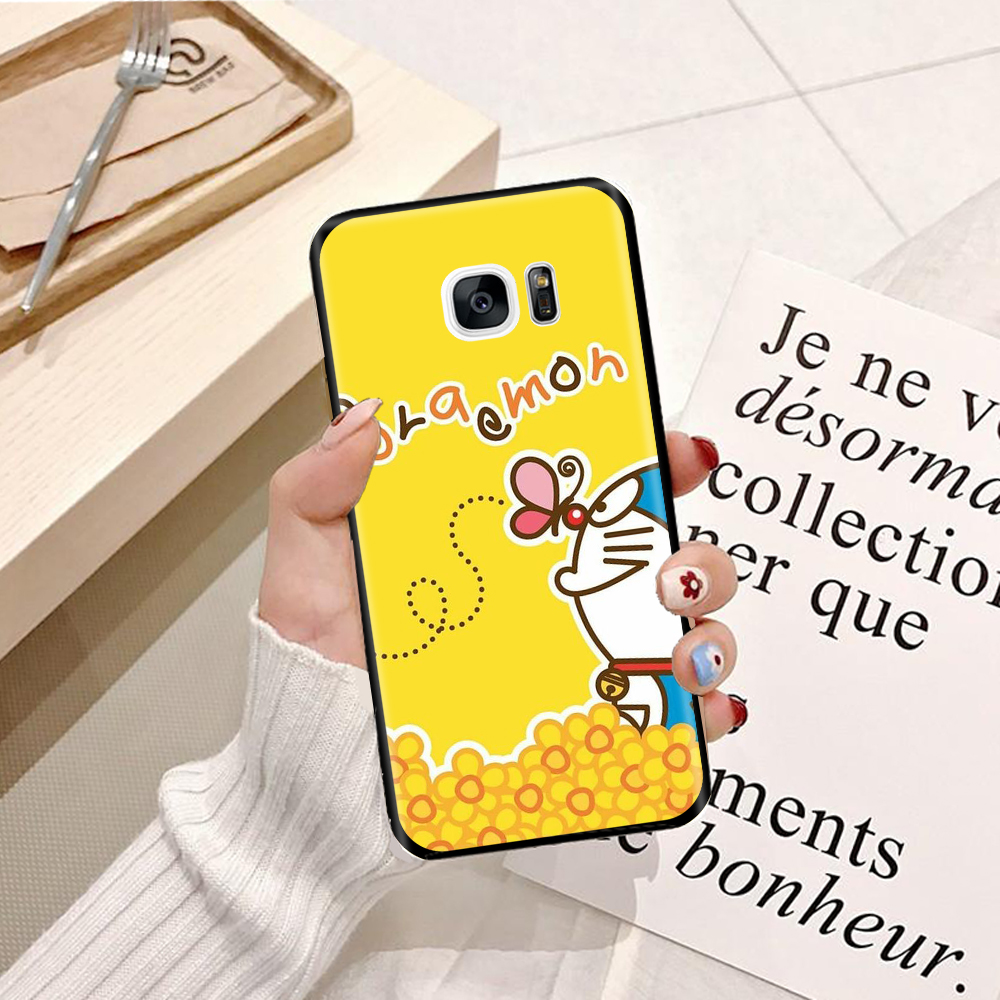 Ốp lưng điện thoại Samsung Galaxy S7 Edge viền silicon dẻo TPU hình Doremon Làm Duyên - Hàng chính hãng