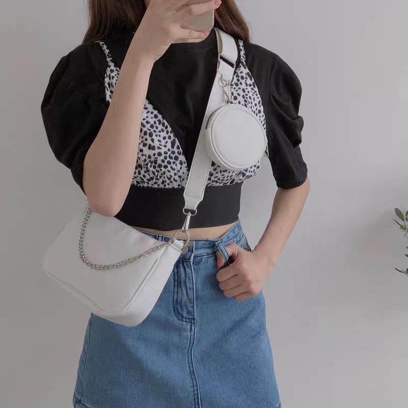 ️️ Túi Đeo Chéo Kèm Ví Đeo Nhiều Kiểu Dễ Mix Đồ shop office tuyển sỉ