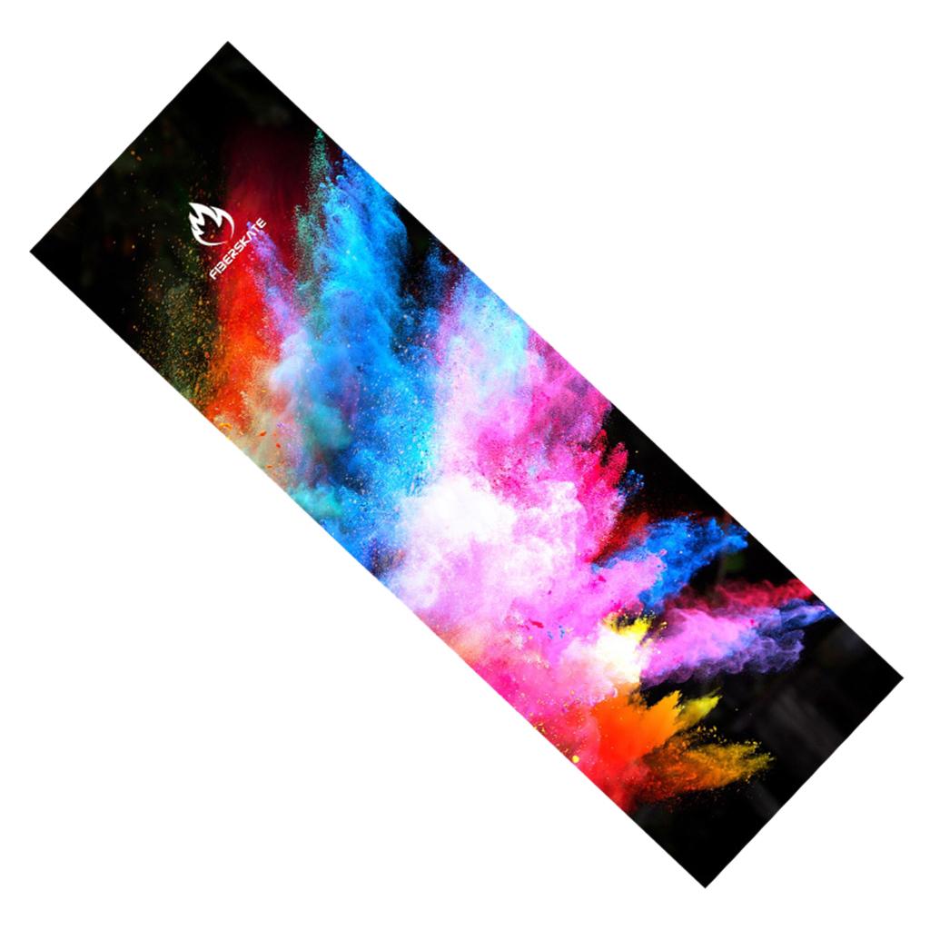 2xLongboard Skateboard Sandpaper Griptape Sand Paper Colorful A