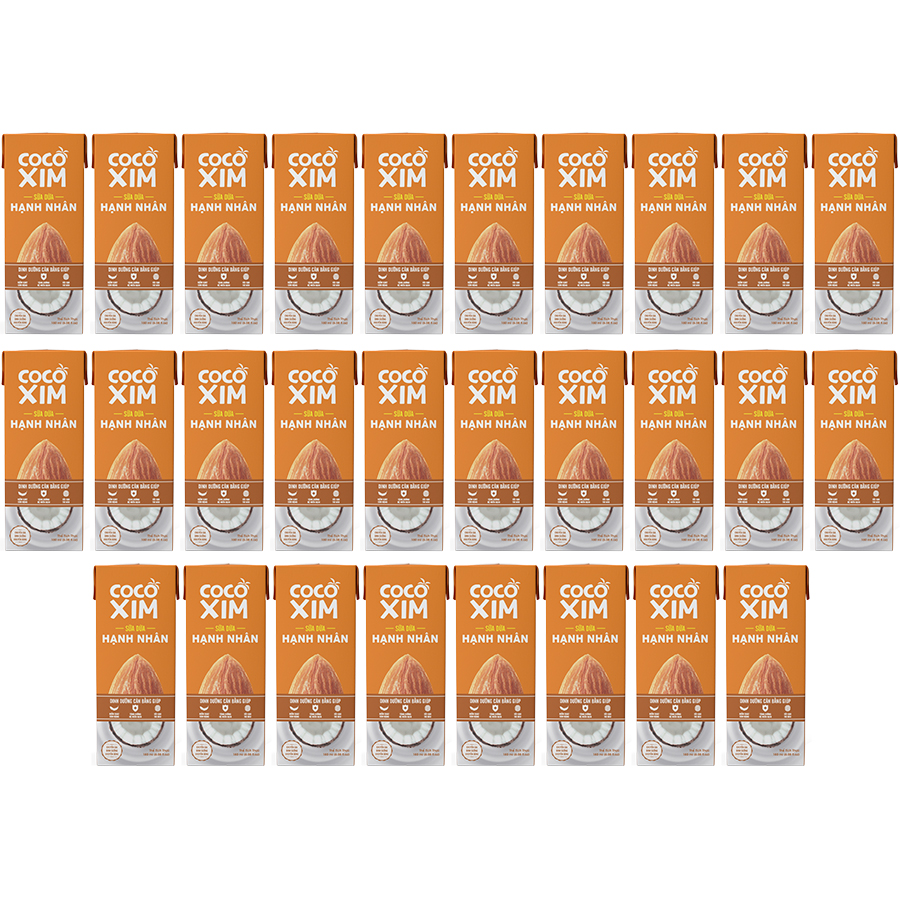 Sữa dừa COCOXIM hạnh nhân 180ml thùng 48 hộp