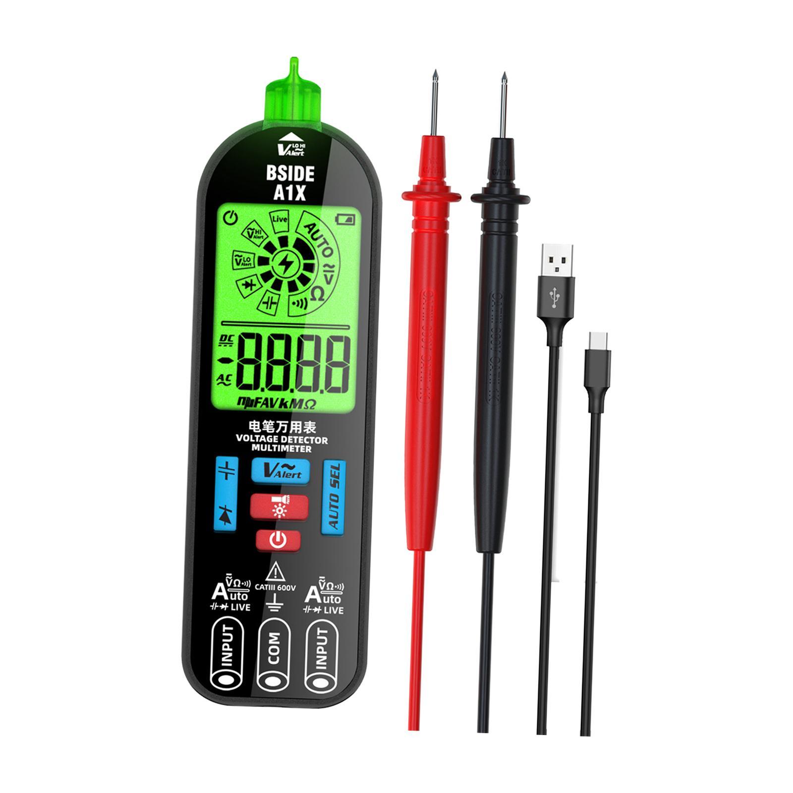 Smart Digital Multimeter Tester Voltageage Meter Accurately Handheld Electrical Multimeter DC Voltmeter for Home Use