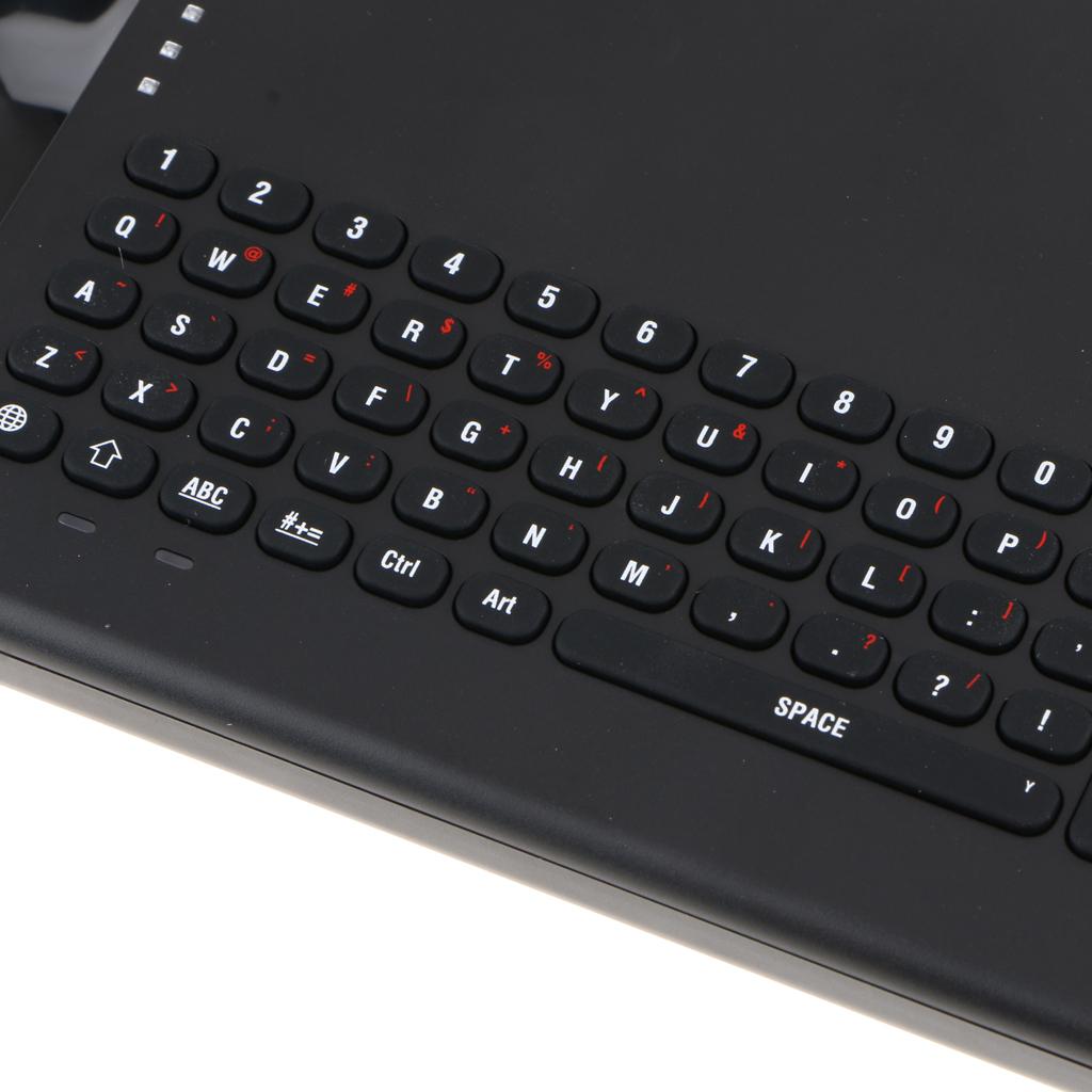 Wireless Game Keyboard with Charging Cable for Nintendo Switch Console Host NS with 2.4G Receiver