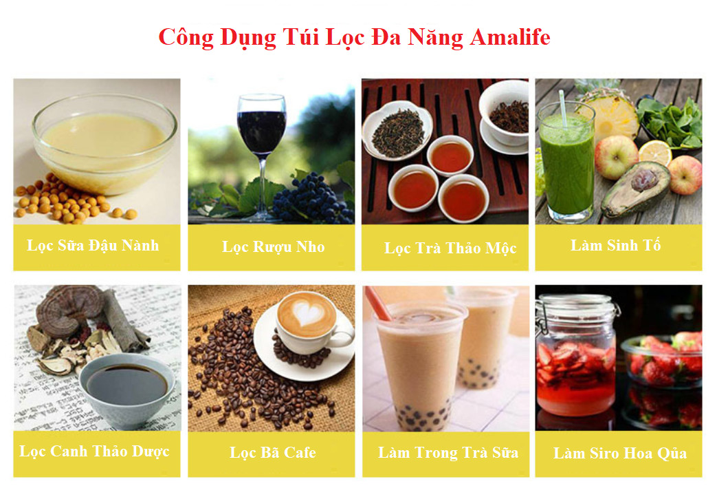 Túi Lọc Sữa Đậu Nành, Túi Lọc Sữa Hạt Cao Cấp, Túi Lọc Trà, Túi Lọc Gia Vị - Hàng Chính Hãng