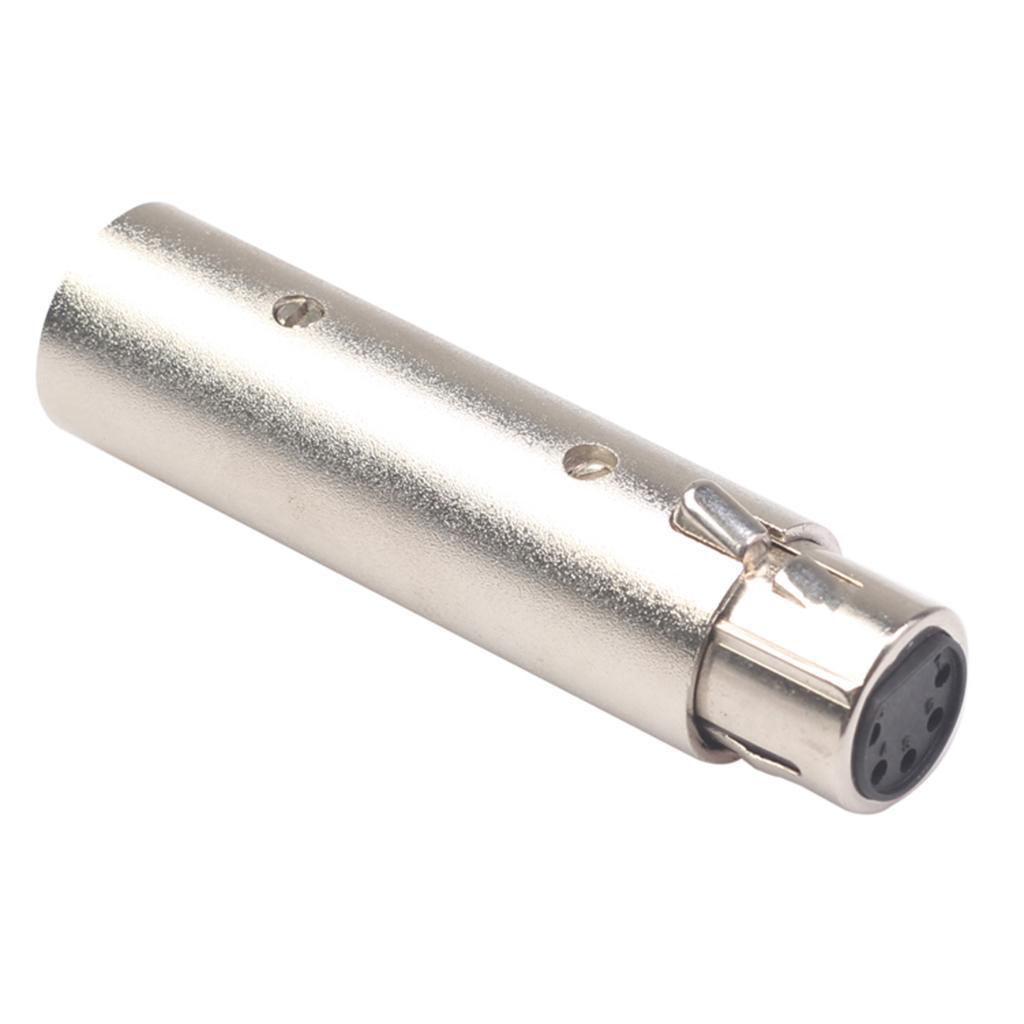 3 Pin Male to 5 Pin XLR Female Audio Heads Interconnect Audio Adapter