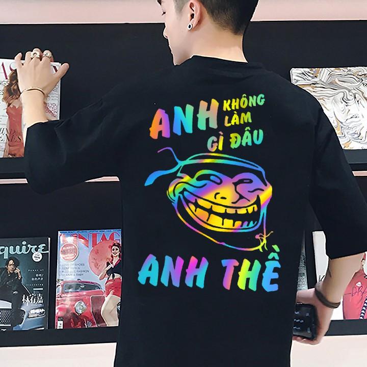Áo Thun Nam Nữ Phản Quang Bảy Màu Nhiều Mẫu, Cá Tính, Giá Rẻ, Hình In To Đep Tỏa Sáng Thu Hút Ánh Nhìn giá rẻ