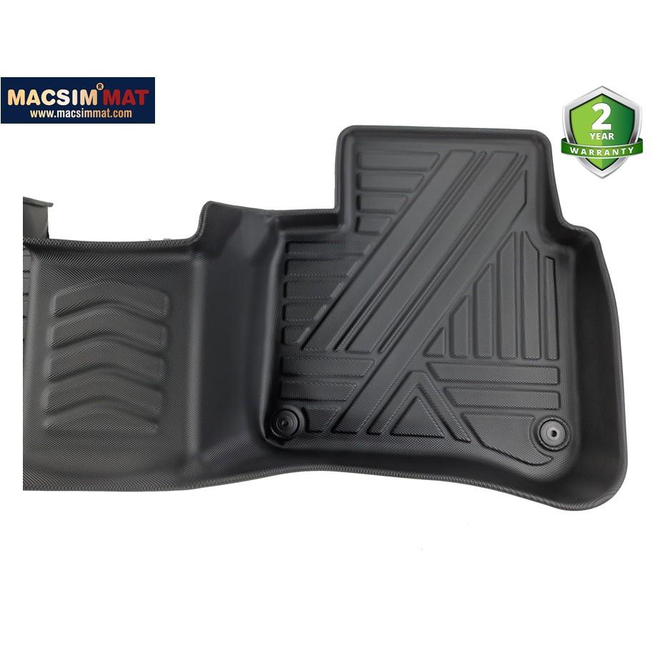 Thảm lót sàn xe ô tô Mercedes S 2021+ qd Nhãn hiệu Macsim chất liệu nhựa TPV cao cấp màu đen