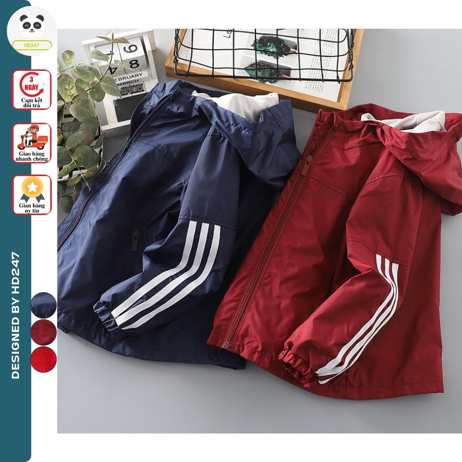 Áo khoác cho bé unisex dù 2 lớp đẹp áo gió trẻ em thời trang từ 14-40kg 0187