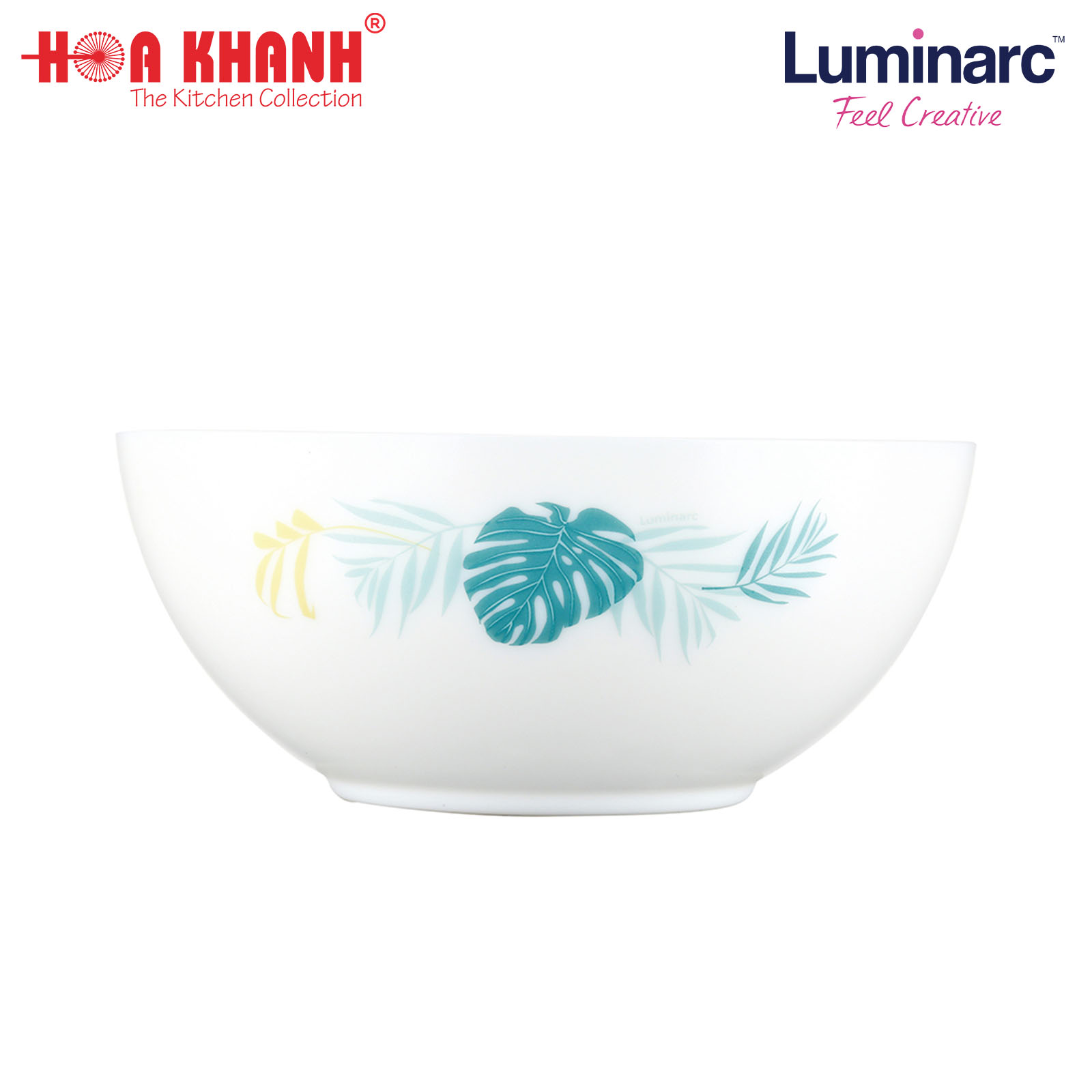 Tô thủy tinh Luminarc Diwali Hiwaii 18cm đựng thức ăn, kháng vỡ, cường lực - 1 tô - V4913