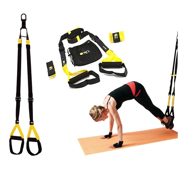 Bộ dây tập gym thể lực TRX P1 SUSPENSION, Dây đàn hồi tập gym Go Fit