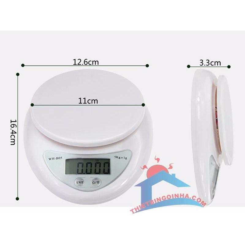 CÂN NHÀ BẾP ĐIỆN TỬ MINI 5KG