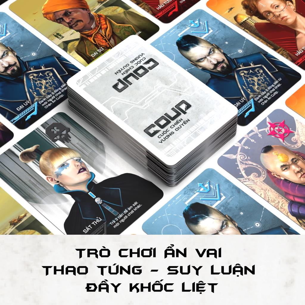 COUP - Cuộc chiến vương quyền| Board game, game thẻ bài| Boardgamevn