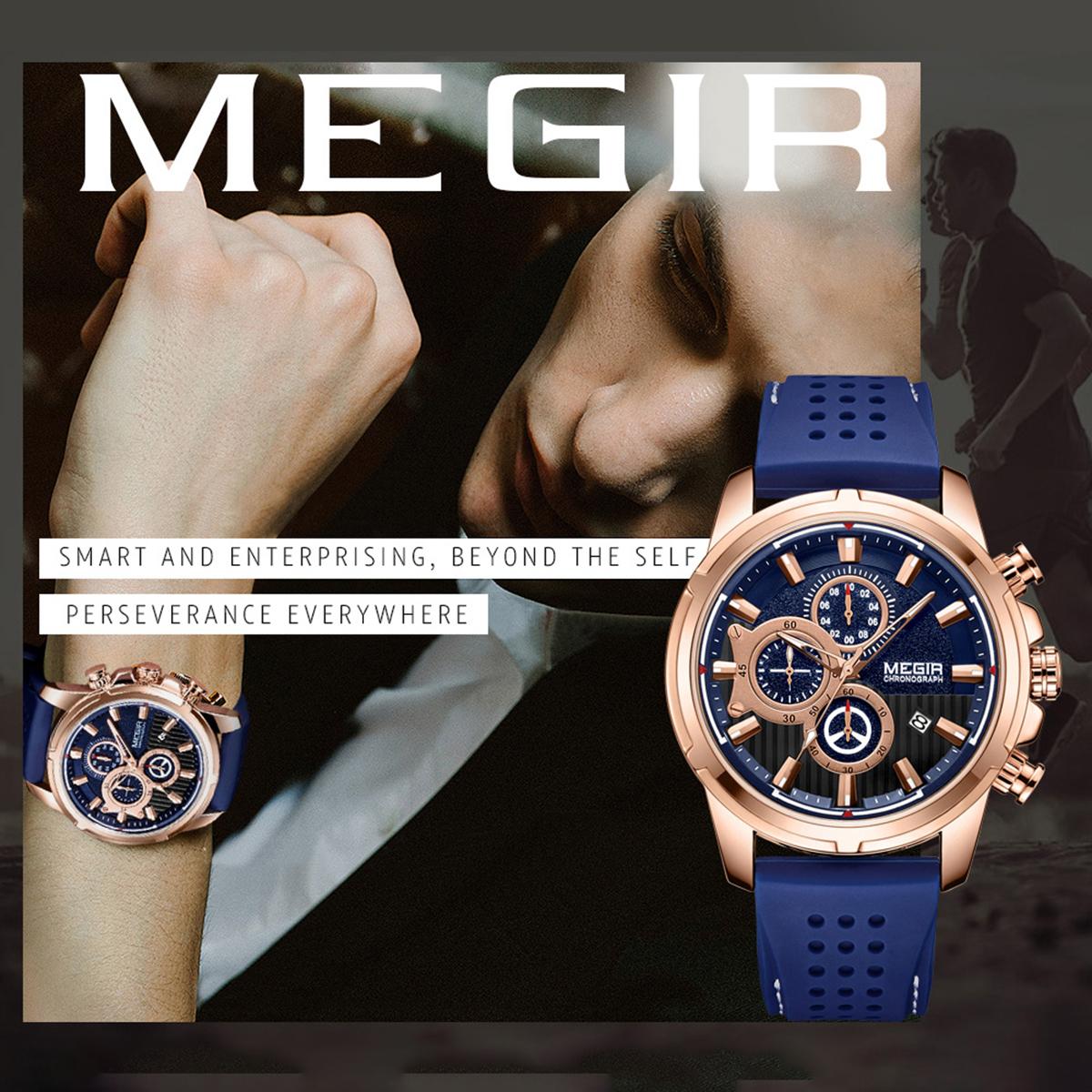 Đồng hồ đeo tay mặt lớn megir 2101 chống thấm nước