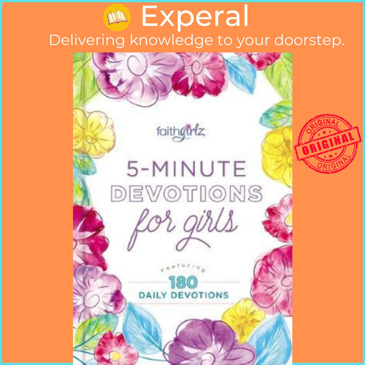 Sách - 5-Minute Devotions for Girls : Featuring 180 Daily Devotions by Zondervan