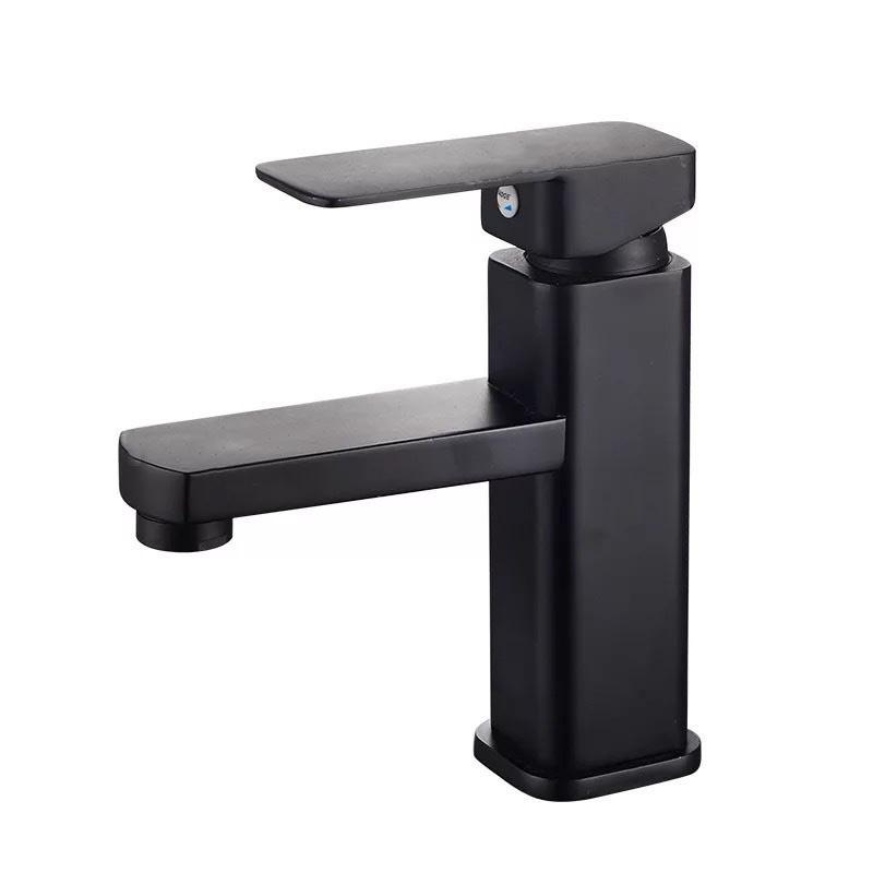 Vòi lavabo vuông Aqua Black