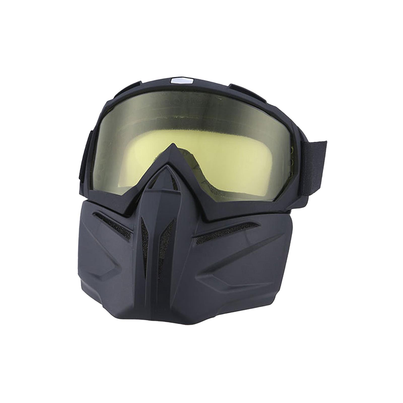 Motorcycle Riding Goggles  Glasses with Face  Windproof Road Bike Goggles for Outdoor Sports Biking Motorcycling Skiing Snowmobile