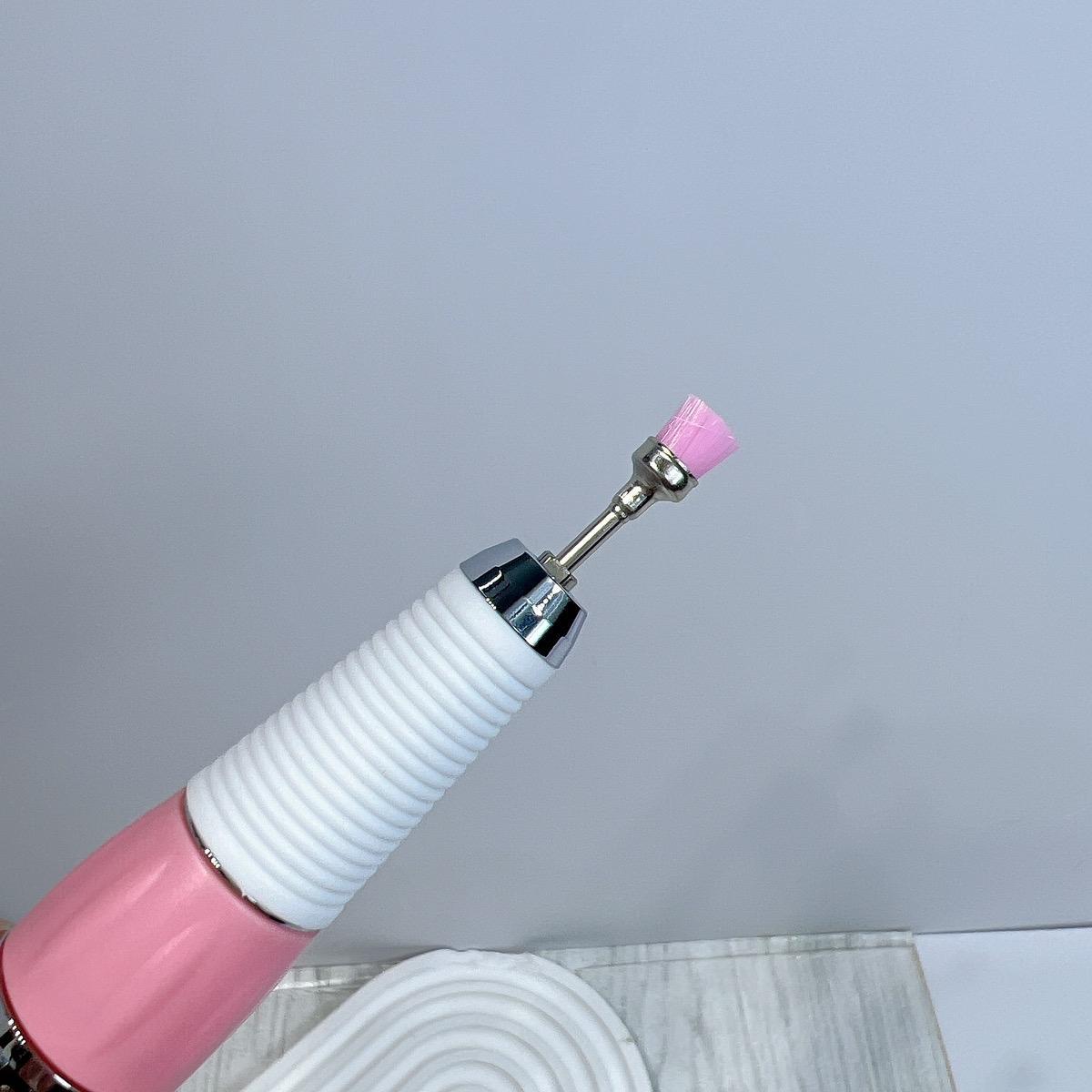 Chổi Vệ Sinh Móng Đầu Cước Hồng, Lắp Được Vào Máy Mài Tích Điện Sau Khi Mài Dũa Móng, Đầu Chổi Phủi Bụi Móng Và Vệ Sinh Đầu Mài, Lau Sạch Bụi Móng