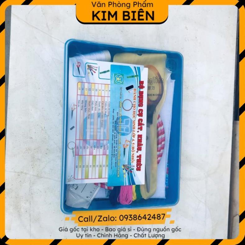 ️sỉ vpp,sẵn hàng️ Bộ dụng cụ cắt, khâu, thêu(bộ nhỏ) lớp 4-5 - VPP Kim Biên