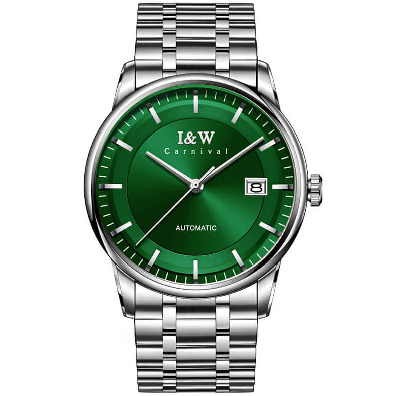Đồng hồ nam chính hãng IW CARNIVAL IW572G-1 Kính sapphire ,chống xước,Chống nước ,Bảo hành 24 tháng,Máy cơ ,Dây kim loại thép không gỉ 316L