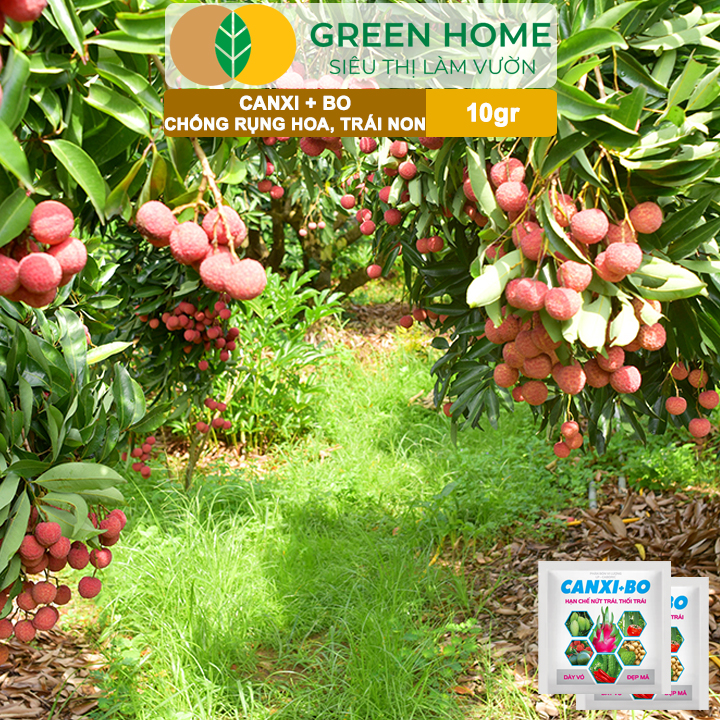 Phân Bón Canxi Bo Greenhome, Viên 10Gr, Tăng Đậu Trái, Chống Rụng Hoa Và Trái Non, Chống Thối Trái