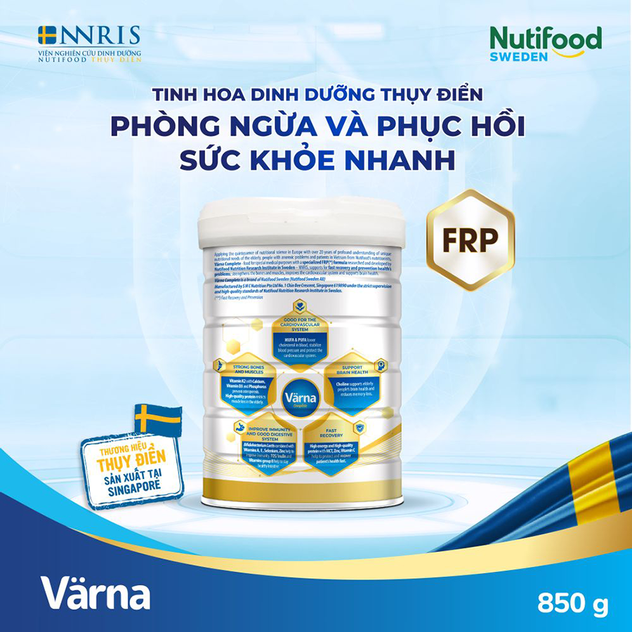 Sữa bột Complete lon 850g - Phòng ngừa &amp; Phục hồi nhanh - Varna