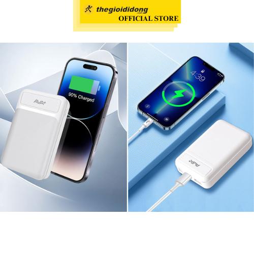 Pin sạc dự phòng Polymer 10000mAh 10.5W AVA+ GN-05 - Hàng chính hãng