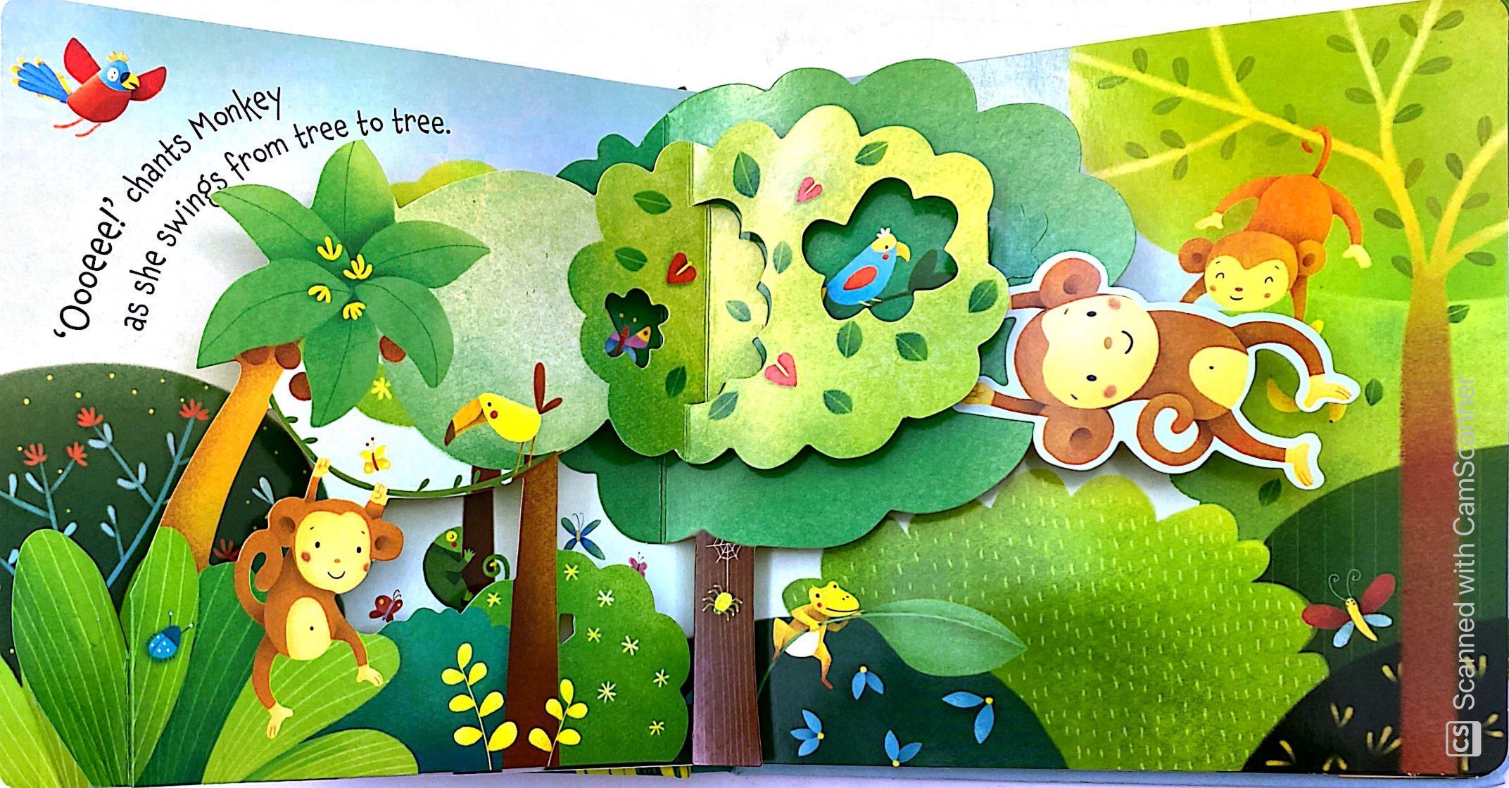 Sách tương tác tiếng Anh - Usborne Pop-up Jungle