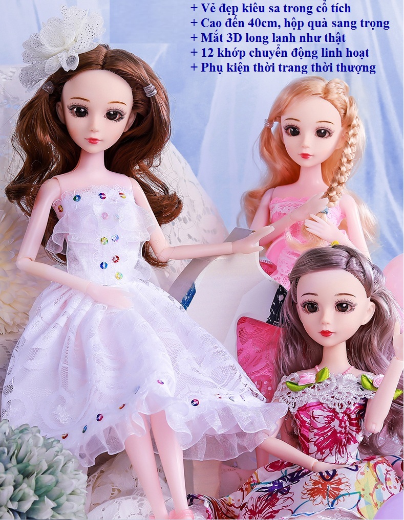 Búp bê Barbie cao cấp thế hệ mới-40cm
