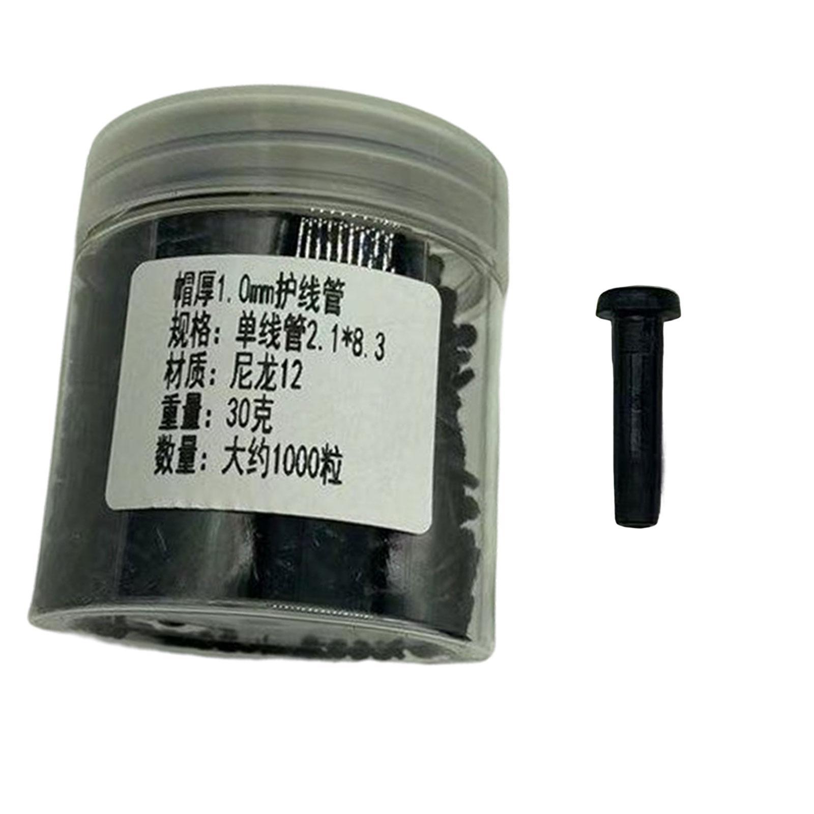 Badminton Racket Racquet Grommets Eyelets, Grommets Tube Protection Nylon Black Durable Replacement Stringing Tools for Stringing Accessories