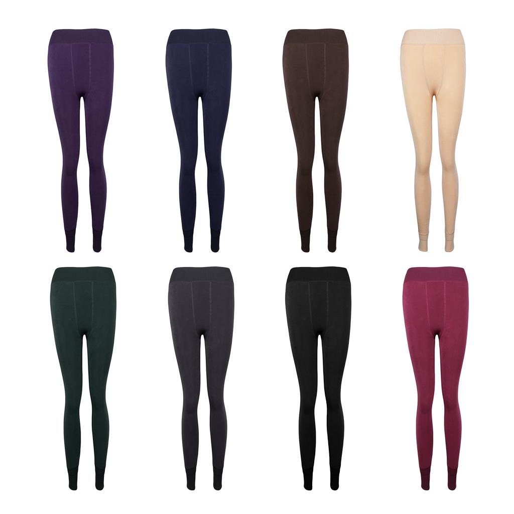 Women Winter Warm Fleece Lined Opaque Tights Thermal Leggings