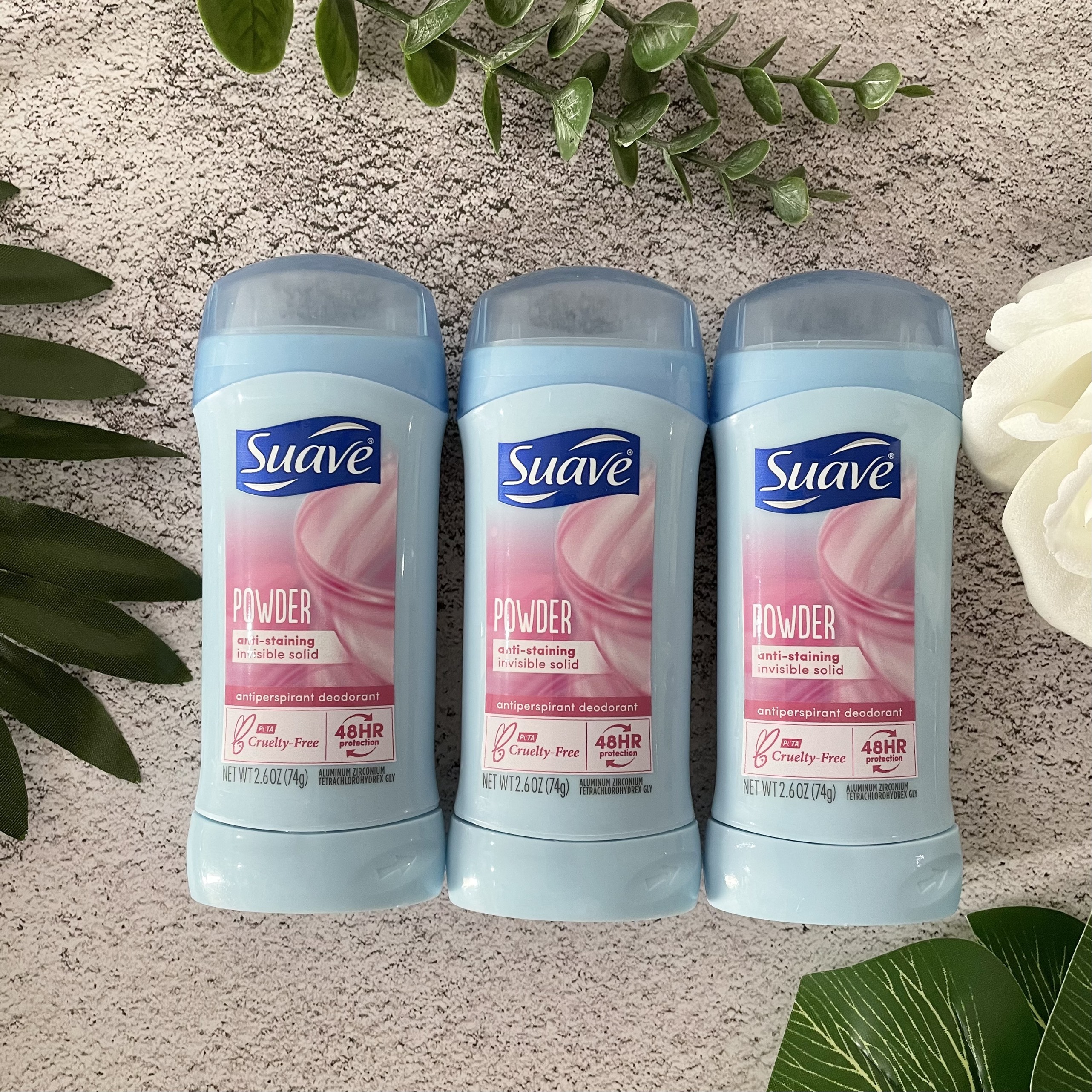 Lăn khử mùi Suave 48 Hour Protection Powder 74g Hàng Nhập Mỹ