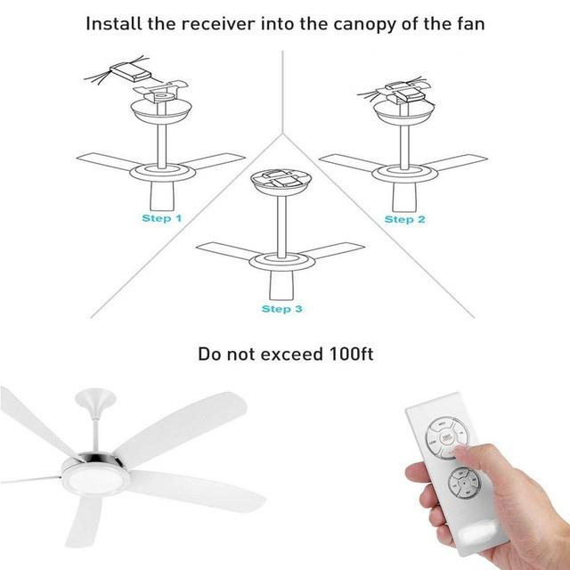 Bộ mạch điều khiển quạt trần từ xa: gồm mạch điều khiển + Remote - Dùng để lắp đặt cho các loại qu