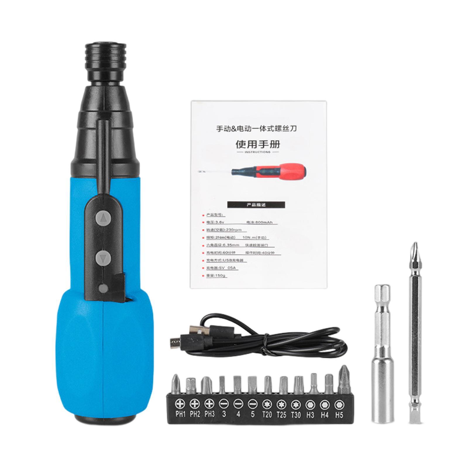 Electric Screwdriver Set Fasteners Handheld Impact Tool Set for Maintain