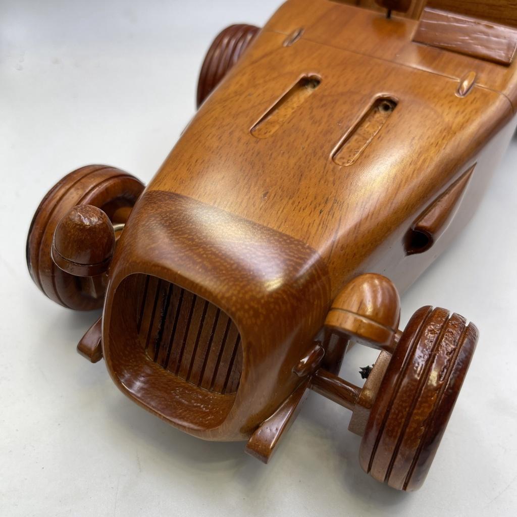 Xe ô tô đua cổ điển Bugatti Model 35c  handmade 100% từ gỗ tự nhiên, hàng chất lượng cao, kích thước 33x15x10 cm