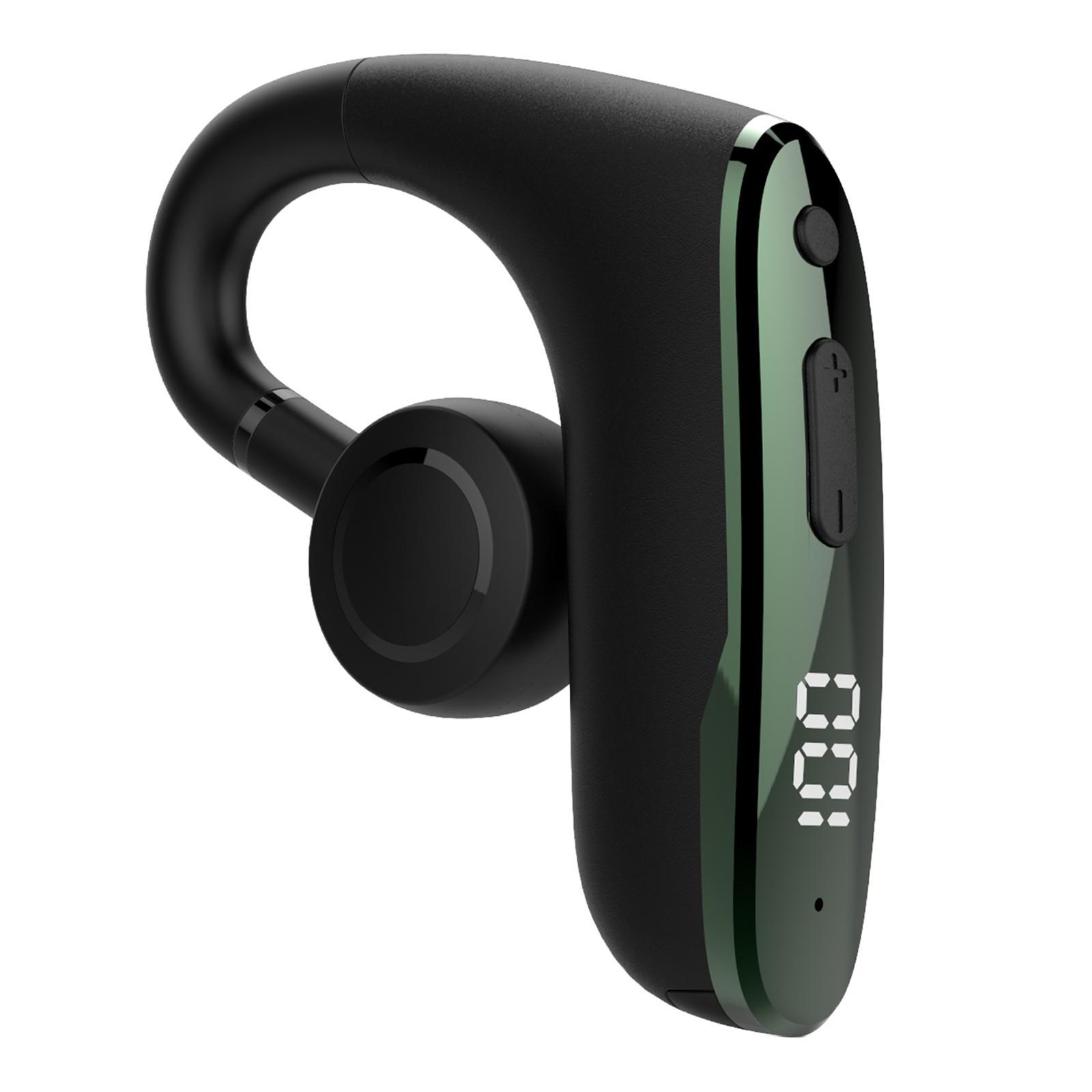 Bluetooth Headphones, Stereo Call Reminder LED Display Ear Hook for Office Sports