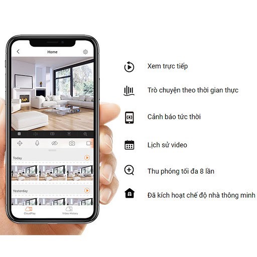 Camera WiFi Trong Nhà EZVIZ C1C B 2MP 1080P Góc Rộng, Siêu Nét Bảo Hành 24 tháng