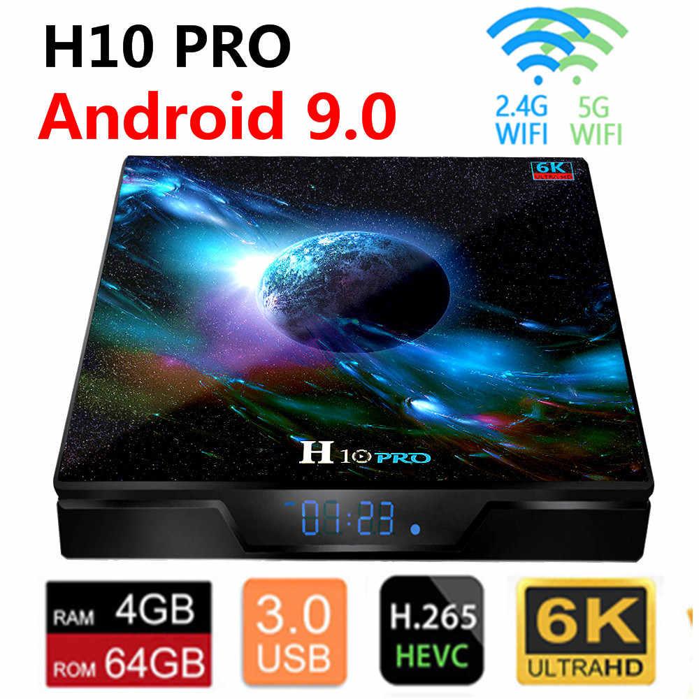 H10 Pro Hệ Điều Hành Android OS 9.0 TV Box Allwinner H603 Quad Core 4GB DDR3 64GB Set Top Box 2.4G/5G Wifi Kép Hỗ Trợ 6K Đa Phương Tiện